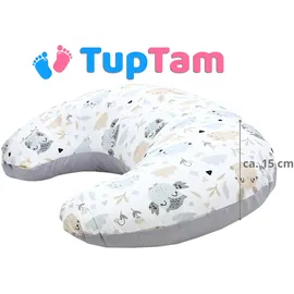 TupTam Stillkissen 46 cm Eule Grau
