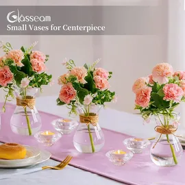 luxuskollektion Glasvasen Blumenarrangements Schnurseil 3er-Set Hochzeit