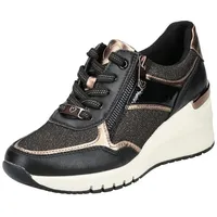 Marco Tozzi Sneaker Lederimitat/Textil Sneaker schwarz 40 EU