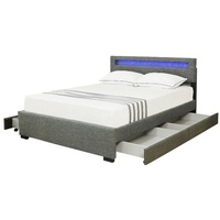 HTI-Living Bett Bett 180 x 200 cm Jara grau