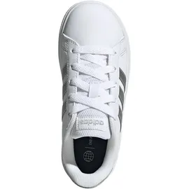 Adidas Grand Court Lifestyle Tennis Lace-Up Kids Cloud White / Matte Silver / Matte Silver 37 1/3