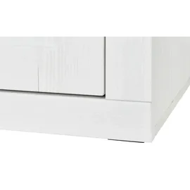 maison bleue Kombi-Vitrine Xanten 118 x 210 x 40 cm Weiß
