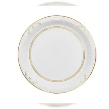 Partydeco Pappteller 23 cm 6 St. Weiß/Gold