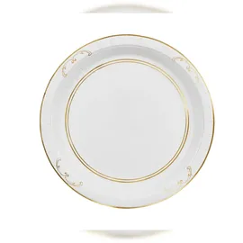 Partydeco Pappteller 23 cm 6 St. Weiß/Gold
