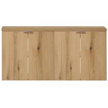 [en.casa] Waschtischunterschrank Skelbolu 120x60x40 Cm Eicheoptik [en.casa]