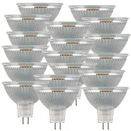 Luminea LED-Glas-Spot 18er-Set 3 W GU5.3 tageslichtweiß