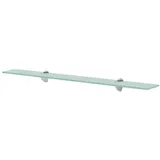 vidaXL Wand Regal Glasregal Glasboden Glasablage Badregal Glas 80x10 cm 8 mm