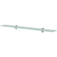 vidaXL Wand Regal Glasregal Glasboden Glasablage Badregal Glas 80x10 cm 8 mm