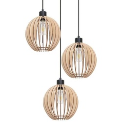 Envostar - Clay Cluster Pendelleuchte Black/Wood - cm