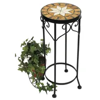DanDiBo Ambiente Blumenhocker Mosaik Rund 46 cm Blumenständer 12011