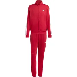 adidas M 3S FL TT TS Trainingsanzug Rot M