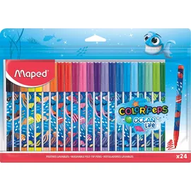 Maped Ocean Life Filzstifte farbsortiert, 24 St.