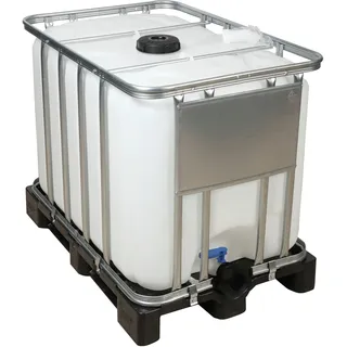 potermic floraworld Wassertank IBC Tank ECOLINE 600 l NON UN auf Kunststoff-Palette