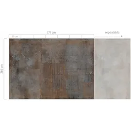 Rasch Textil Rasch Digitaldruck Factory V Metall Rostbraun 2,65 x 3,71 m