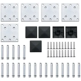 vidaXL Zaunelement Set WPC 699x146 cm Grau