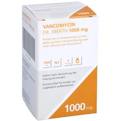 VANCOMYCIN Dr.Eberth 1000mg P.z.H.e.Inf./L.z.Einn. 1 St