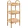 Beliani Pflanzentisch Ø 3 Ablagen cm Beige/Transparent
