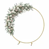 Relaxdays Luftballon Bogen Ø 195 cm Gold