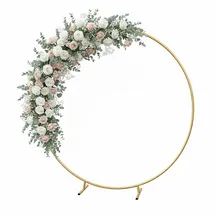 Relaxdays Luftballon Bogen Ø 195 cm Gold