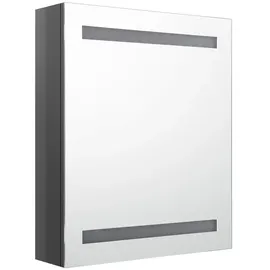 vidaXL LED Spiegelschrank 50 cm grau