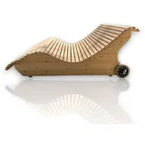 Holztec-Leitner Holzliege Radliege Himmelsliege Doppelliege Schwungliege 120cm breite Lärchenholz Made in Bavaria