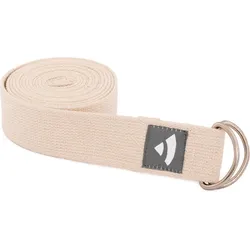 Yogagurt Asana Belt. Metallringe Baumwolle natur beige No Size