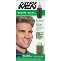 Just for Men Haarfarbe für Männer, Schnelle Anwendung in 5 Minuten, Deckt graue Haare ab für natürlichen Look, Hellbraun (H25)