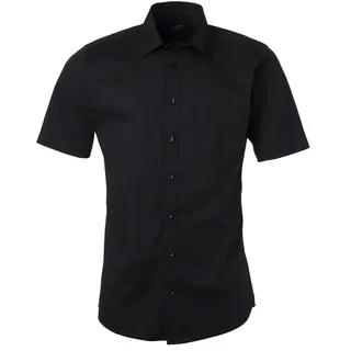 Kurzarm Hemd "JN680" - L - black