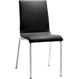 Mayer Sitzmöbel Esszimmerstuhl MAYER SITZMÖBEL "myLIFE", schwarz (schwarz, chrom), B:47cm H:90cm, Stühle, Esszimmerstuhl