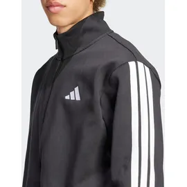 adidas Herren Sportswear Basic 3-Streifen, Fleece Track Suit, black, XXL Schwarz