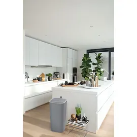 Proregal Moderner Quadratischer Abfalleimer Mit Smart Sensor 30 Liter HxBxT 59 x 27 x 27 cm Grau