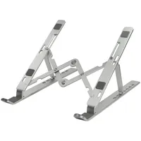 Logilink AA0134 - Notebook Ständer zusammenklappbar, geeignet für 10–16"" Notebooks und Tablets, Silber