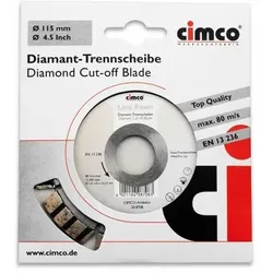 Diamant-Trennscheibe Beton Sandstein Durchmesser 150