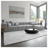 Home Deluxe Modulares Sofa VERONA -versch. Ausführungen- XL hellgrau