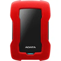 Adata HD330 - Festplatte - 2 TB - extern (tragbar) - USB 3.1 - 256-Bit-AES - Rot (AHD330-2TU31-CRD)