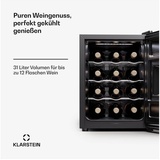 Klarstein Silent Vino 12 Uno Weinkühlschrank 31 L / 12 Fl 5-18 °C Touch