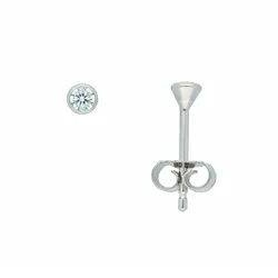Paar Ohrhänger ADELIA ́S "Damen Goldschmuck", silber, Ohrringe, Damen, Damen, Weißgold 585, 585 Gold mit Zirkonia Goldschmuck für Damen