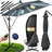 rechteckig Ø 350 cm mit LED Grau