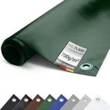 ANKO Planen Plane PVC 700g/m2 mit Ösen Abdeckplane Schutzplane matt reißfest stabil (Grün, 3m x 6m)