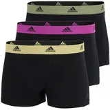 Adidas Herren Trunk (3PK) -Active Flex Cotton Boxershorts, 932 Assorted, L (3er Pack)