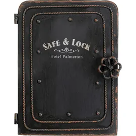 Kare Schlüsselkasten Safe (31 x 24 x 13 cm) Schwarz/Weiß