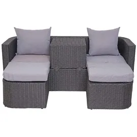 MCW Lounge-Set, anthrazit, hellgrau