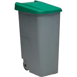 DENOX Abfallbehälter Recycle geschlossen 85 Liter. Farbe Grün.