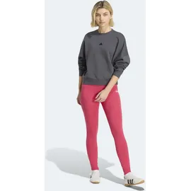 adidas Essentials Linear Cotton Leggings Power Pink/White L