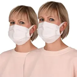 Anita 2P Community Face Mask Weiß Baumwolle One Size
