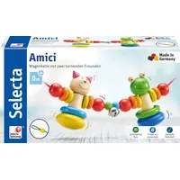 Schmidt Spiele Selecta 61017 - Kinderwagenkette, Amici, Holz, 63