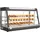 Vevor 3-stöckige Wärmetheke 180 L, Warmhaltevitrine 1600 W, Warmhaltetheke 30–85 °C, Speisenwärmer mit LED-Beleuchtung & Verstellbaren Ablagen, Speisevitrine für Hamburger Pizza Brot Brathähnchen