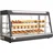 Vevor 3-stöckige Wärmetheke 180 L, Warmhaltevitrine 1600 W, Warmhaltetheke 30–85 °C, Speisenwärmer mit LED-Beleuchtung & Verstellbaren Ablagen, Speisevitrine für Hamburger Pizza Brot Brathähnchen