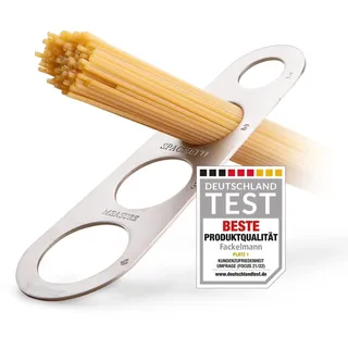 Fackelmann Spaghettimaß für Pasta (Spaghetti) – Nudel Portionierer für bis zu 4 Personen – Einfache Abmessung der Nudelmenge – Spaghettiportionierer aus hochwertigem Edelstahl