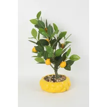 Trendline Kunstpflanze Zitronenbaum Ø 20 x 47 cm mehrfarbig